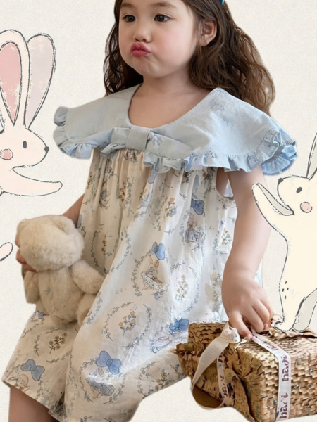 Rabbit Print Dress 🐇